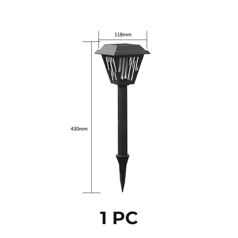 Outdoor Solar Powered Mosquito Killer Lamp-Stake or Stand Use
