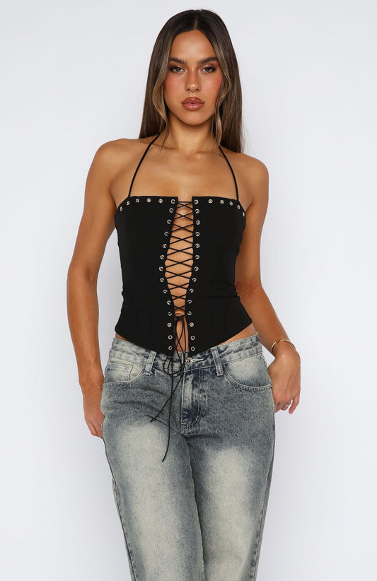 Make You My Lover Bustier Black